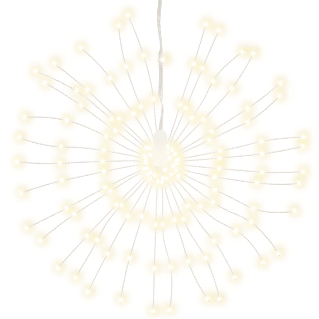 Vidaxl Christmas Lighting Fireworks 2 ST 140 LEDS BLANCS CHAUDS 17 CM