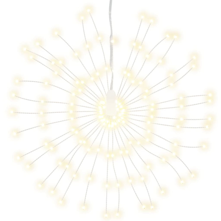 Vidaxl Christmas Lighting Fireworks 8 ST 140 LEDS BLANCS CHAUDS 17 CM