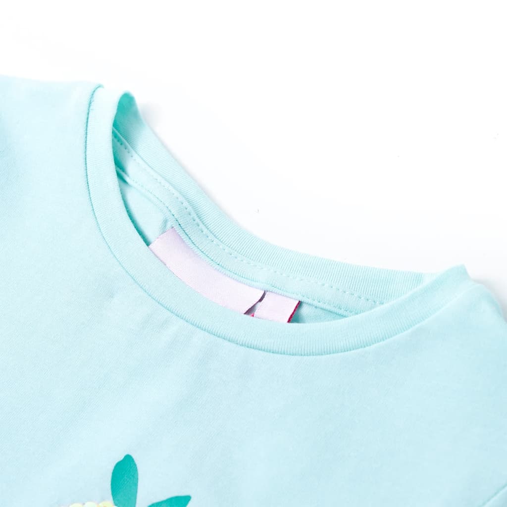 Vidaxl Child's Shirt 128 Light Sea Blue