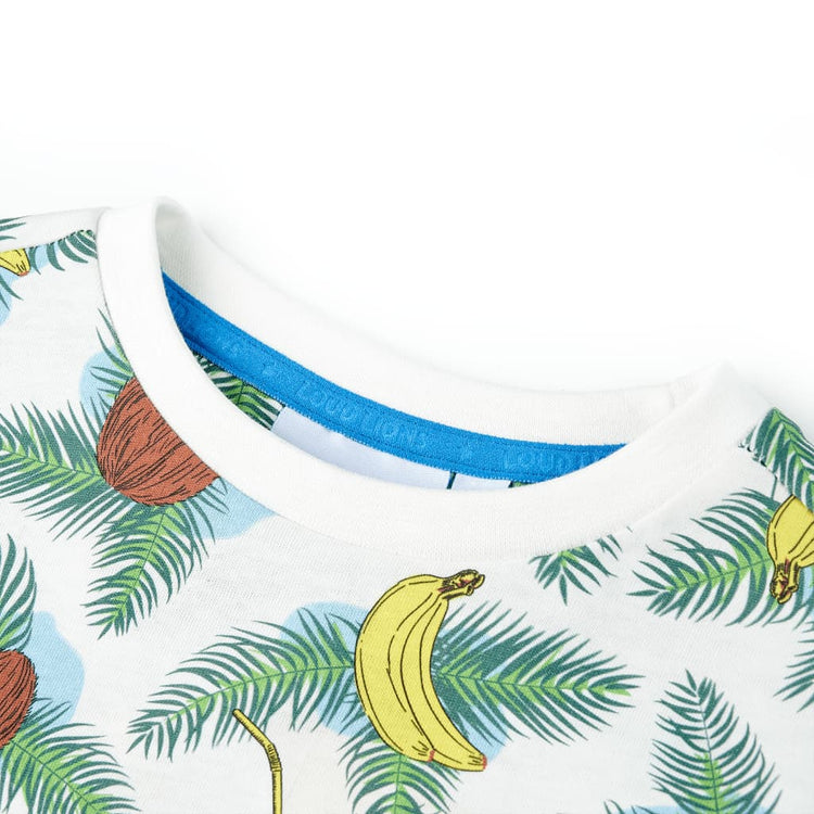 Vidaxl Children's Shirt avec manches courtes 128 multi-colorants