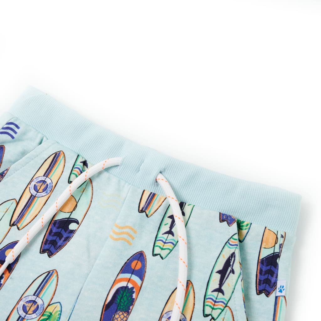 Short pour enfants vidaxl avec trekkoord 140 bleu doux mélangé