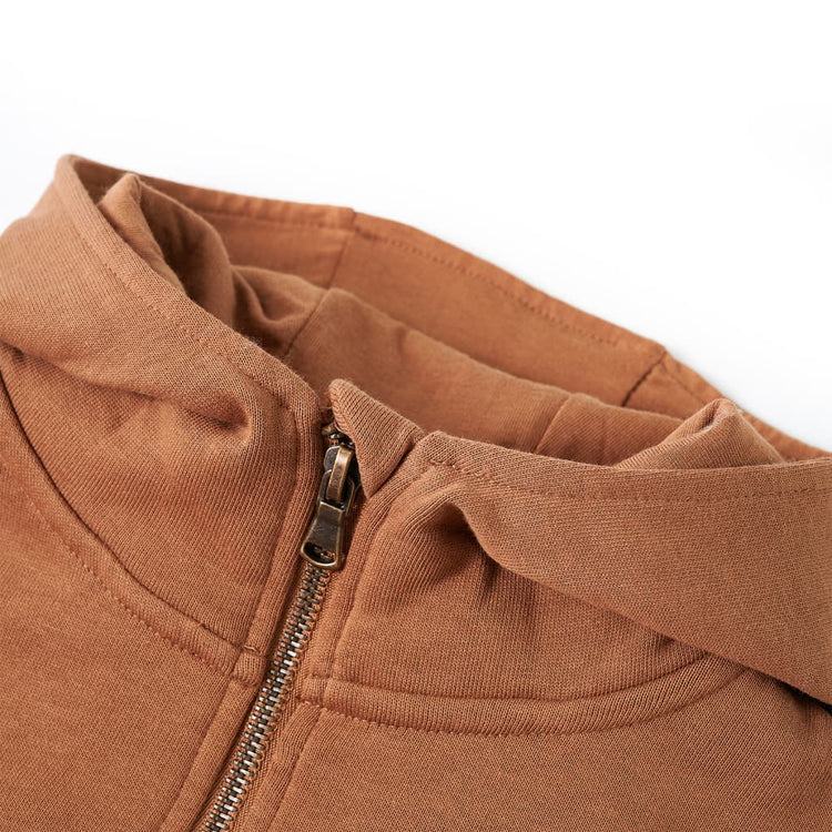 Vidaxl Kindersweater avec capuche demi-ferme