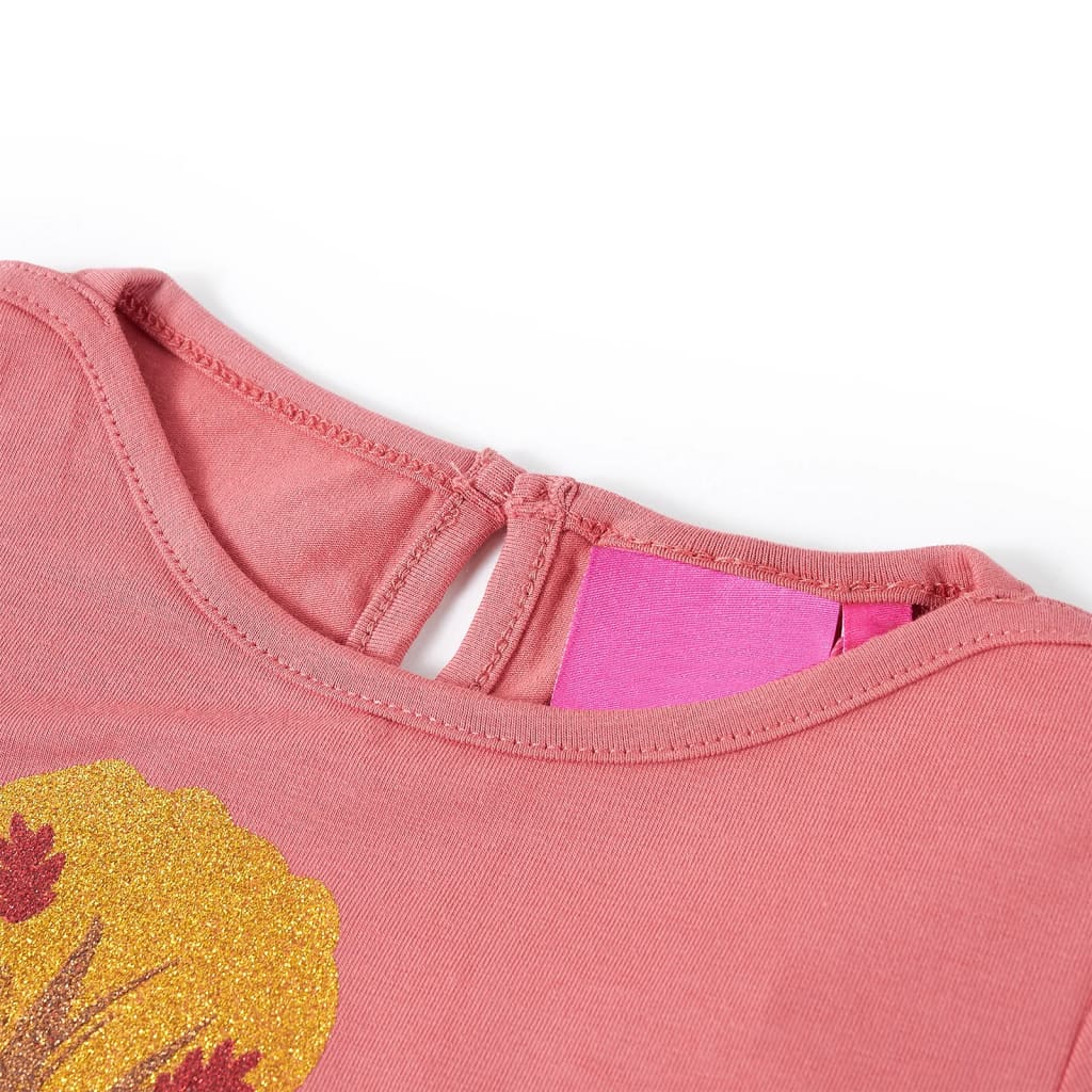 Vidaxl Children's Shirt à manches longues 128 vieux rose