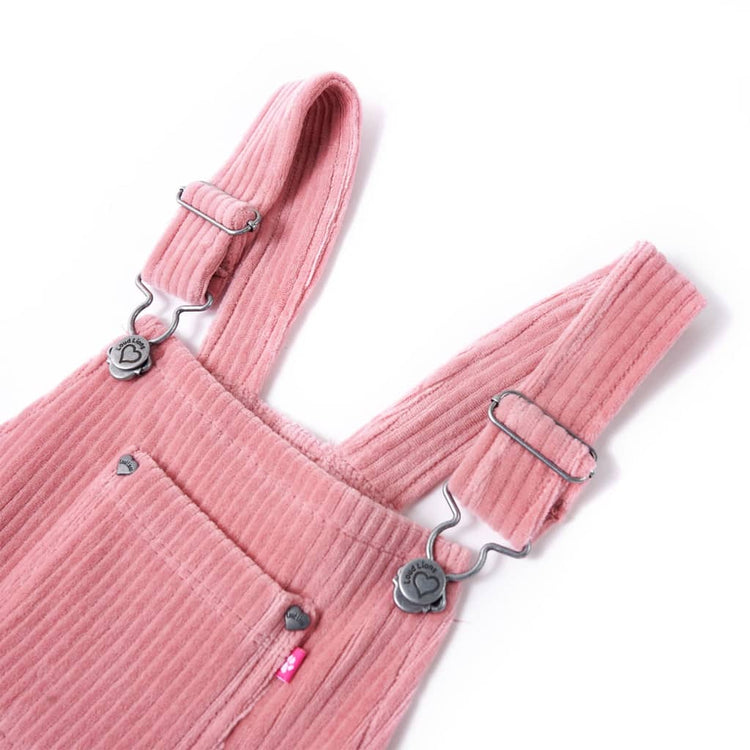 Vidaxl Children's Garden Robe 104 côte en velours rose clair