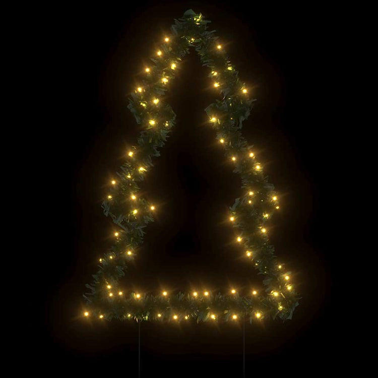 Vidaxl Christmas Lighting Christmas Tree avec broches au sol 80 LEDS 60 cm