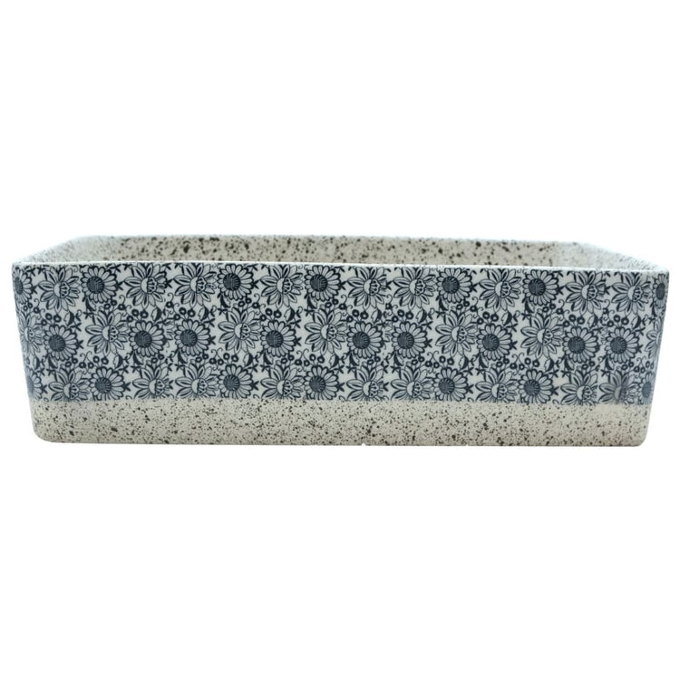 Vidaxx évier à poser rectangulaire 46x35,5x13 cm céramique gris et bleu