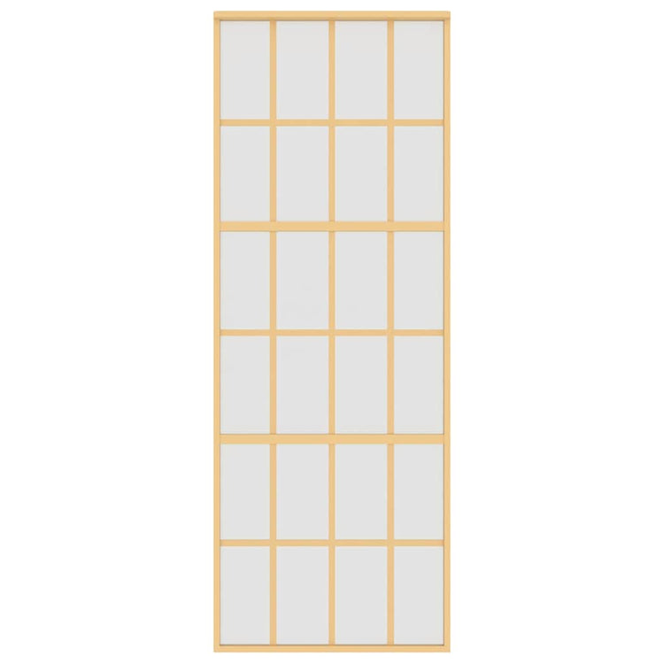 Vidaxx porte coulissante 76x205 cm verre ESG mat et aluminium doré