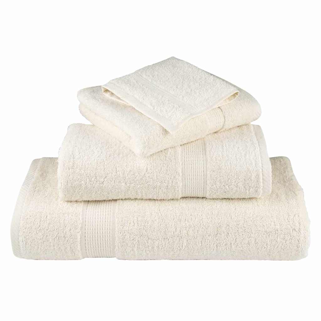 VidaXL serviette invité solund crème 550 g/m²