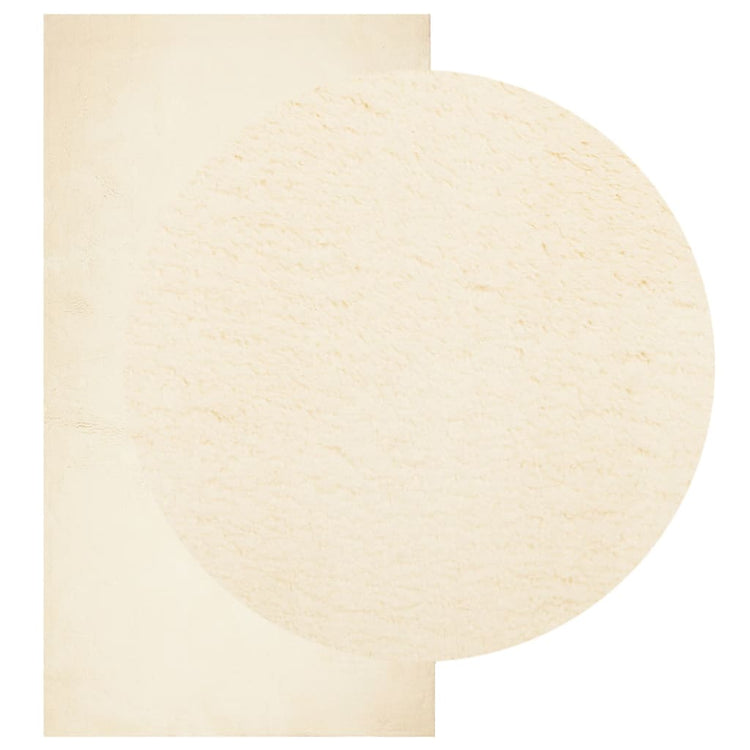 Tapis Vidaxl Huarte Low -Pile Soft Soft Washable 60x110 CM CRAME