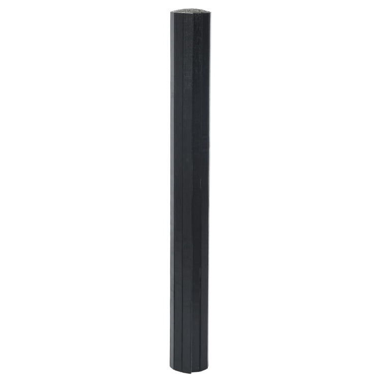 Tapis vidaxl rectangulaire 70x400 cm Bamboo noir