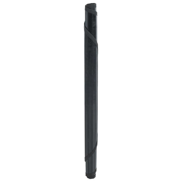 VidaXL tapis rond 80 cm bambou noir