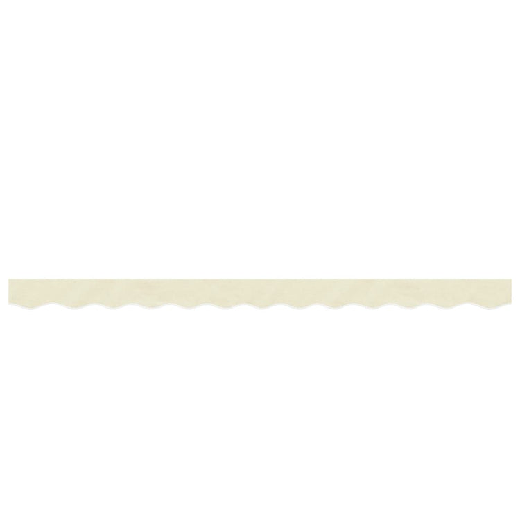 Tissu de remplacement Vidaxl pour jupe auvent 3 m crème -colored