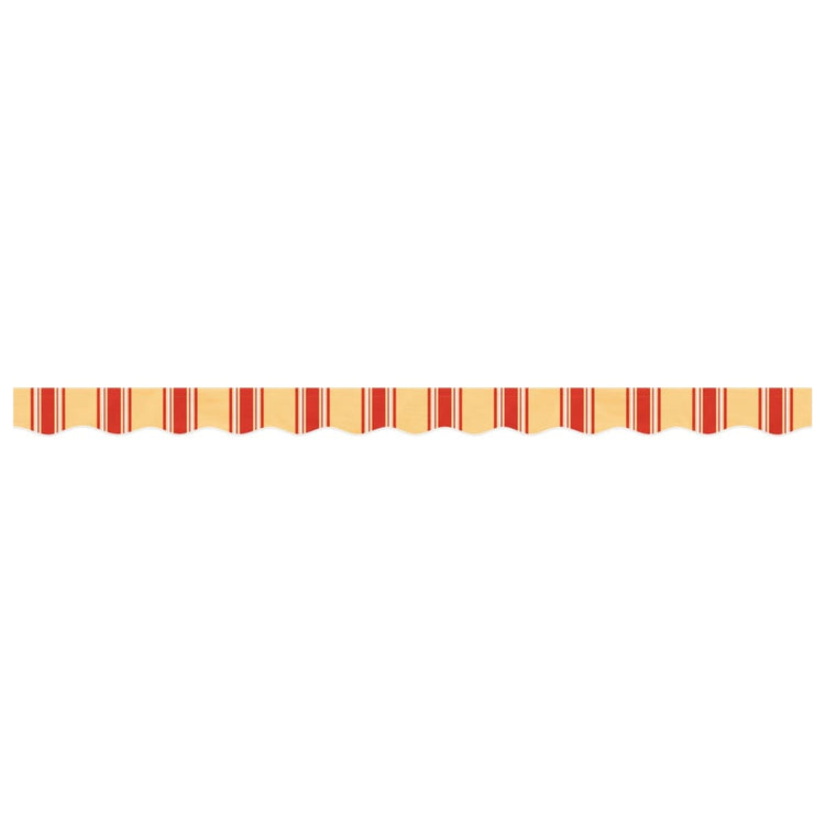 Tissu de remplacement de Vidaxl pour jupe auvent 3 m jaune et orange