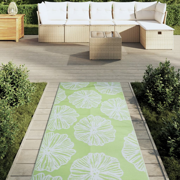 Vidaxl Extérieur Rug 80x250 cm Green en polypropène