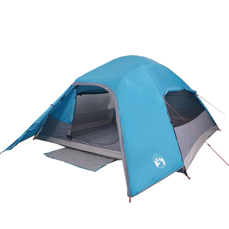 Vidaxl dome tente 4 personnes imperméables bleu
