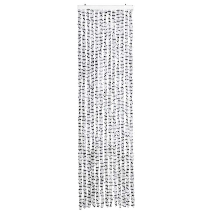 Vidaxl Fly Curtain 56x200 cm CHENILLE GREN CHEL et gris foncé