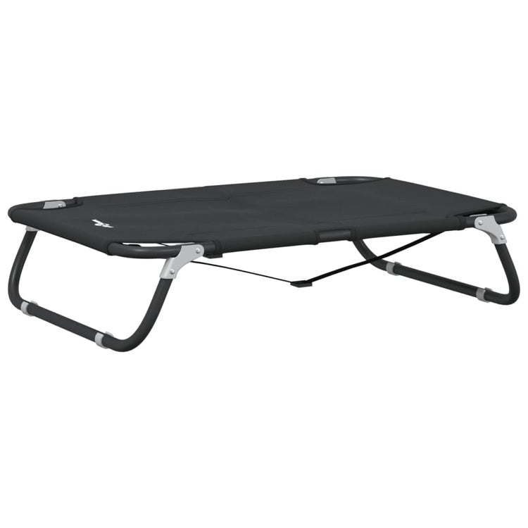 Vidaxl Dog Basket pliable tissu oxford et anthracite en acier -colored