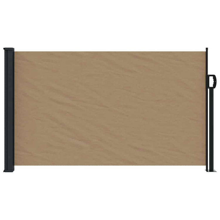 Pare-brise vidaxl extensible 120x600 cm taupe