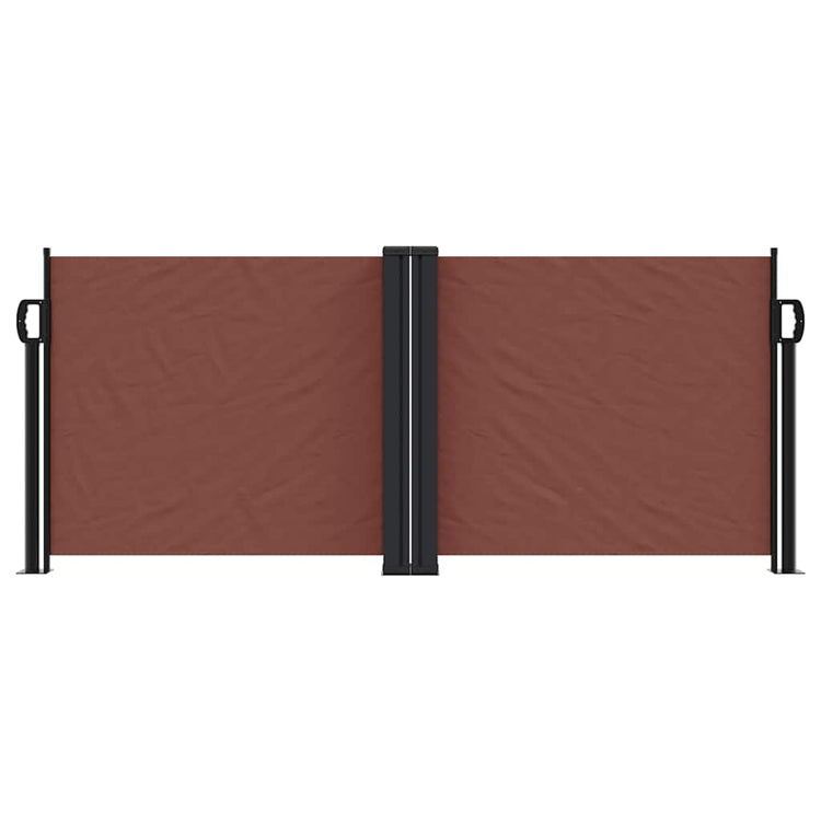 Pare-brise Vidaxl extensible 100x600 cm brun