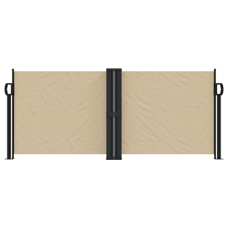 Pare-brise vidaxl extensible 100x600 cm beige