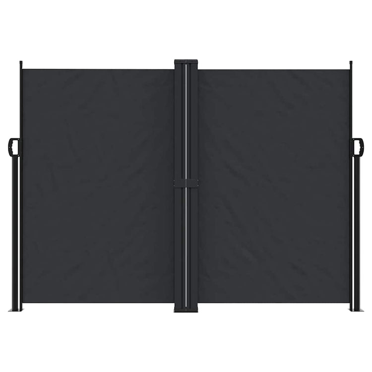 Pare-brise Vidaxl extensible 180x600 cm noir