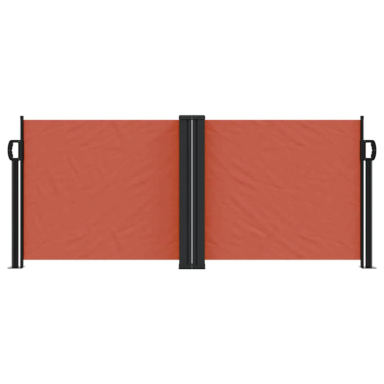 Pare-brise Vidaxl extensible 100x1000 cm en terre cuite -colored