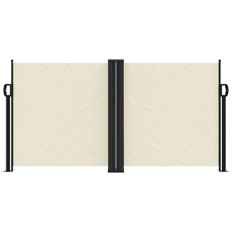 En pare-brise Vidaxl extensible 120x1000 cm crème