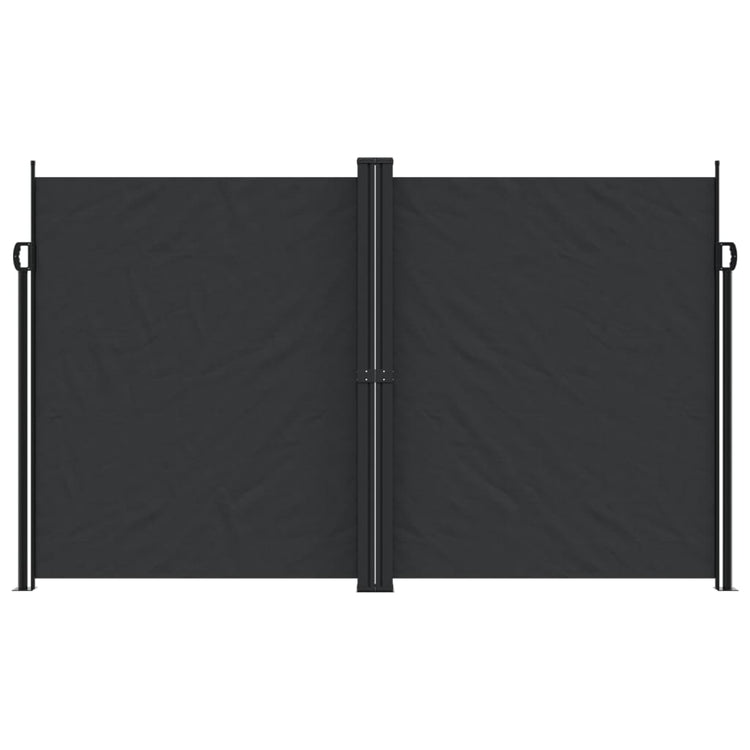 Pare-brise vidaxl extensible 200x1000 cm noir