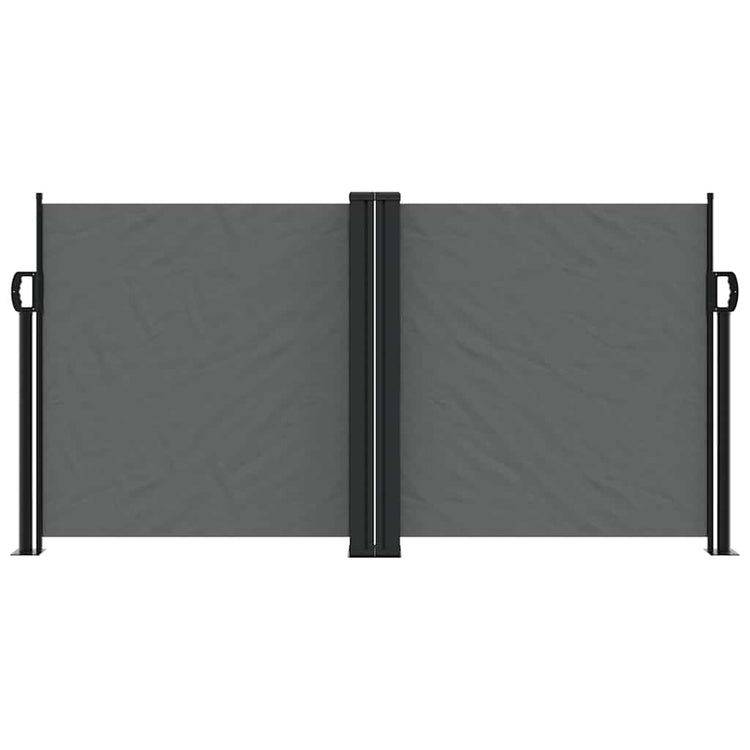 Pare-brise Vidaxl extensible 120x1200 cm anthracite -colored
