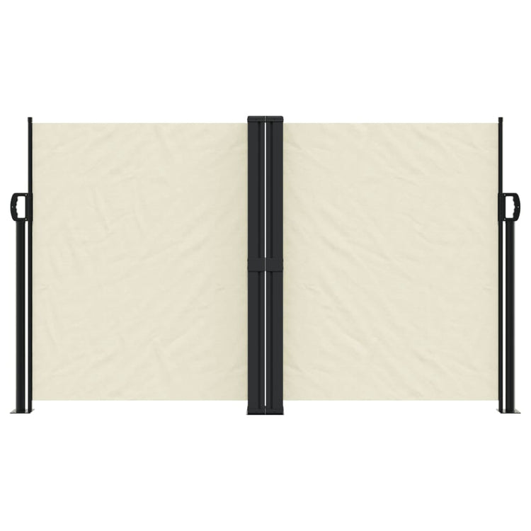 En pare-brise Vidaxl extensible 140x1200 cm Crème-Colored