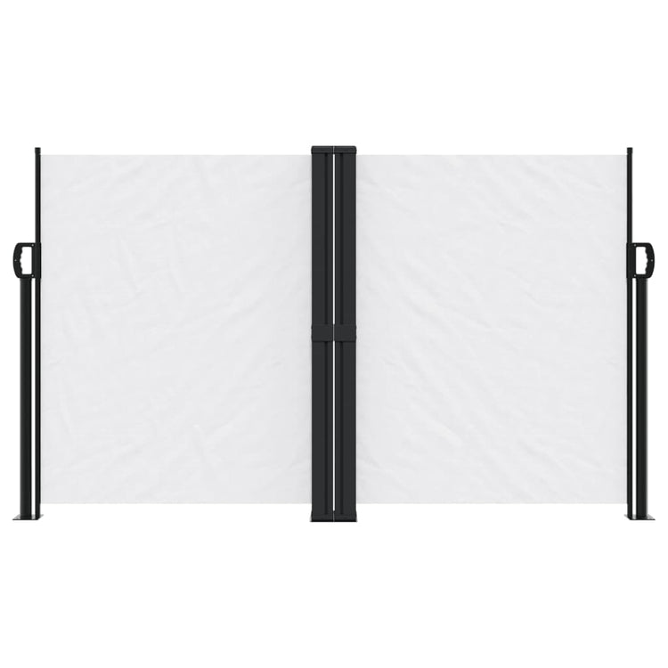 Pare-brise Vidaxl extensible 140x1200 cm blanc