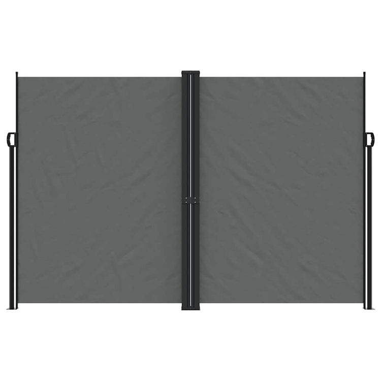 Écran de jardin vidaxl extensible 220x1200 cm anthracite -colored