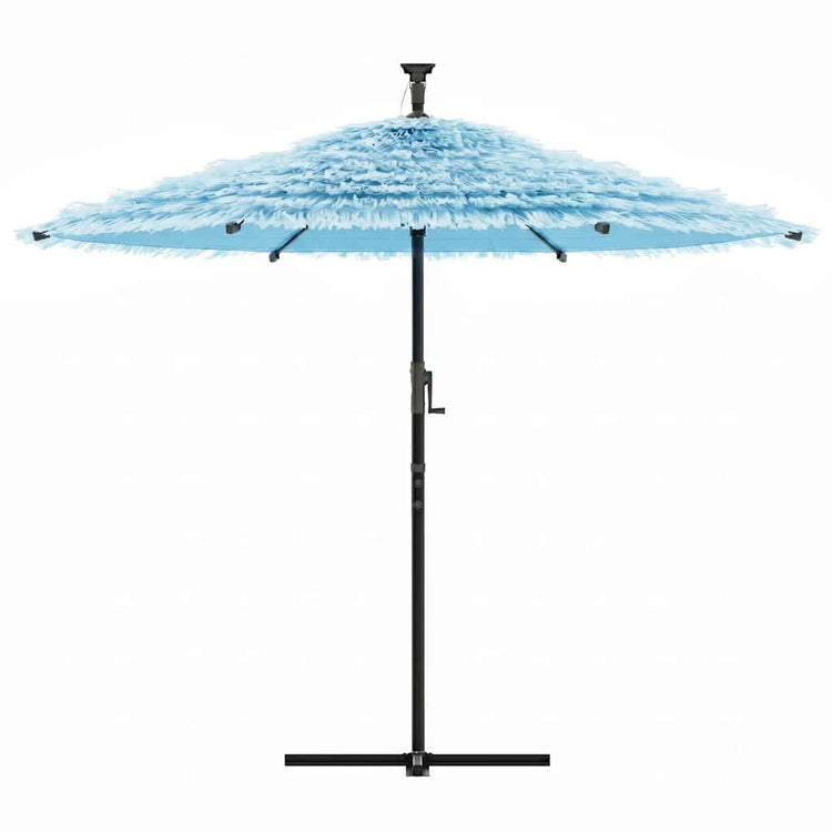 Parasol vidaxl avec poteau en acier 269x269x235 cm bleu
