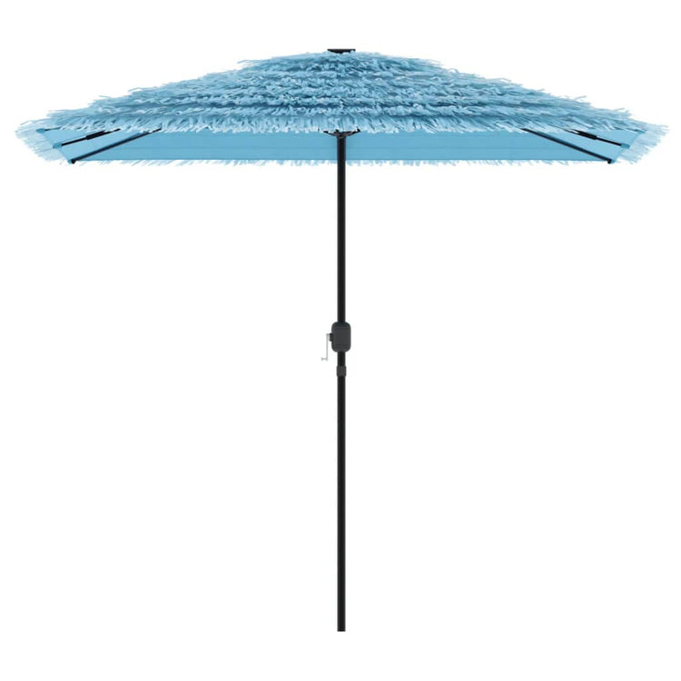 Parasol vidaxl avec poteau en acier 248x248x248 cm bleu