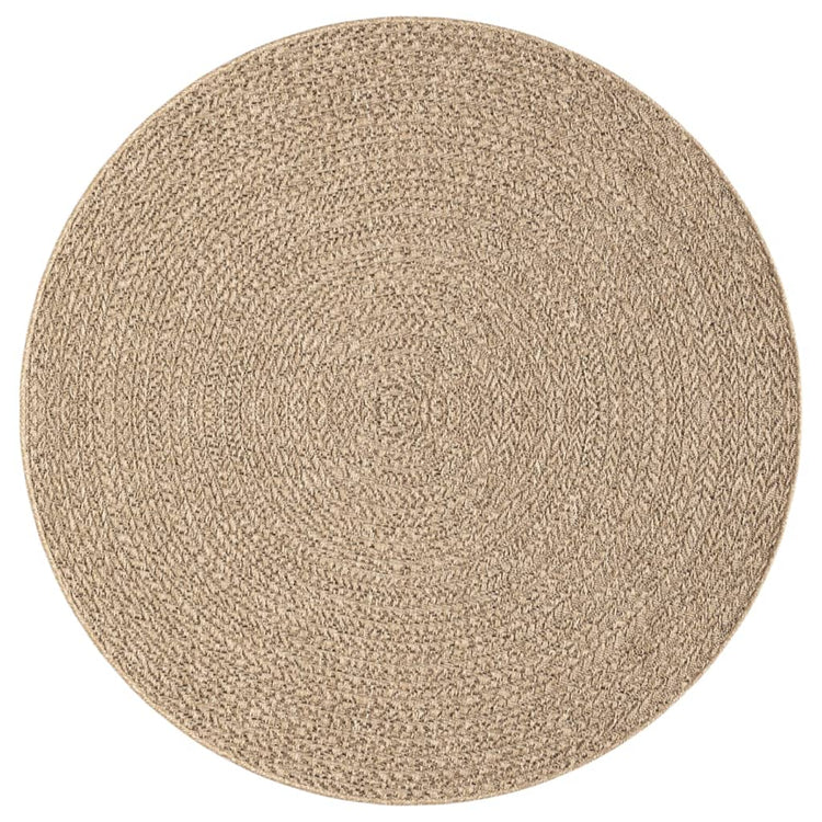 Vidaxl tapis zizur à l'intérieur et à l'extérieur Ø 200 cm de jute de jute
