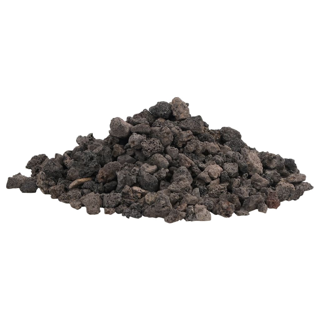Vidaxl Lava Stones 25 kg 1-2 cm noir