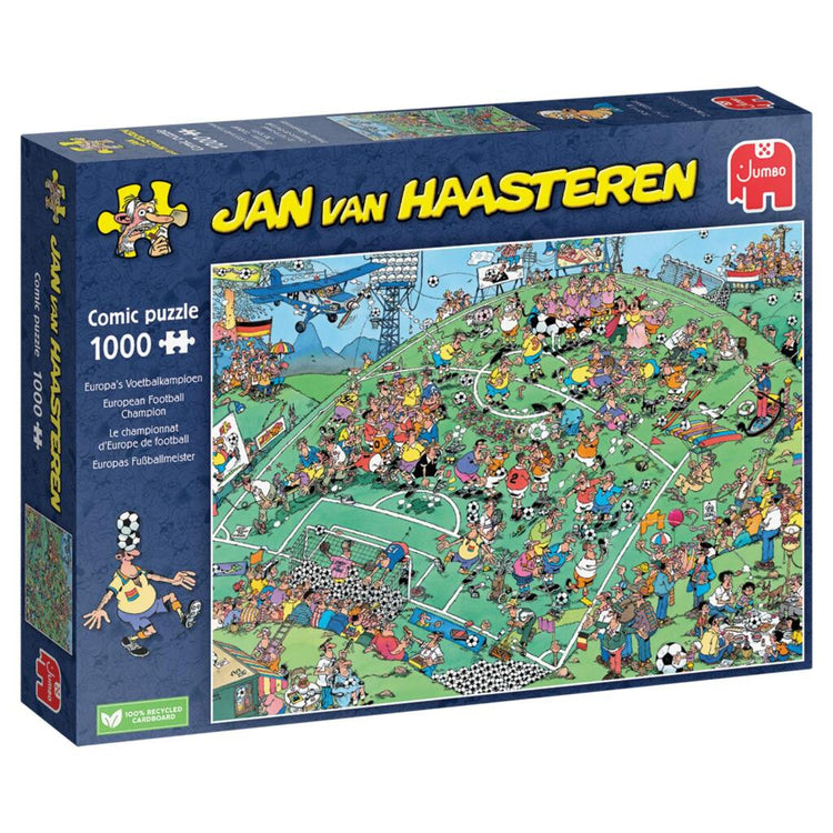 Jumbo Puzzle Jan van Haasteren Champion de football en Europe 1000 pièces