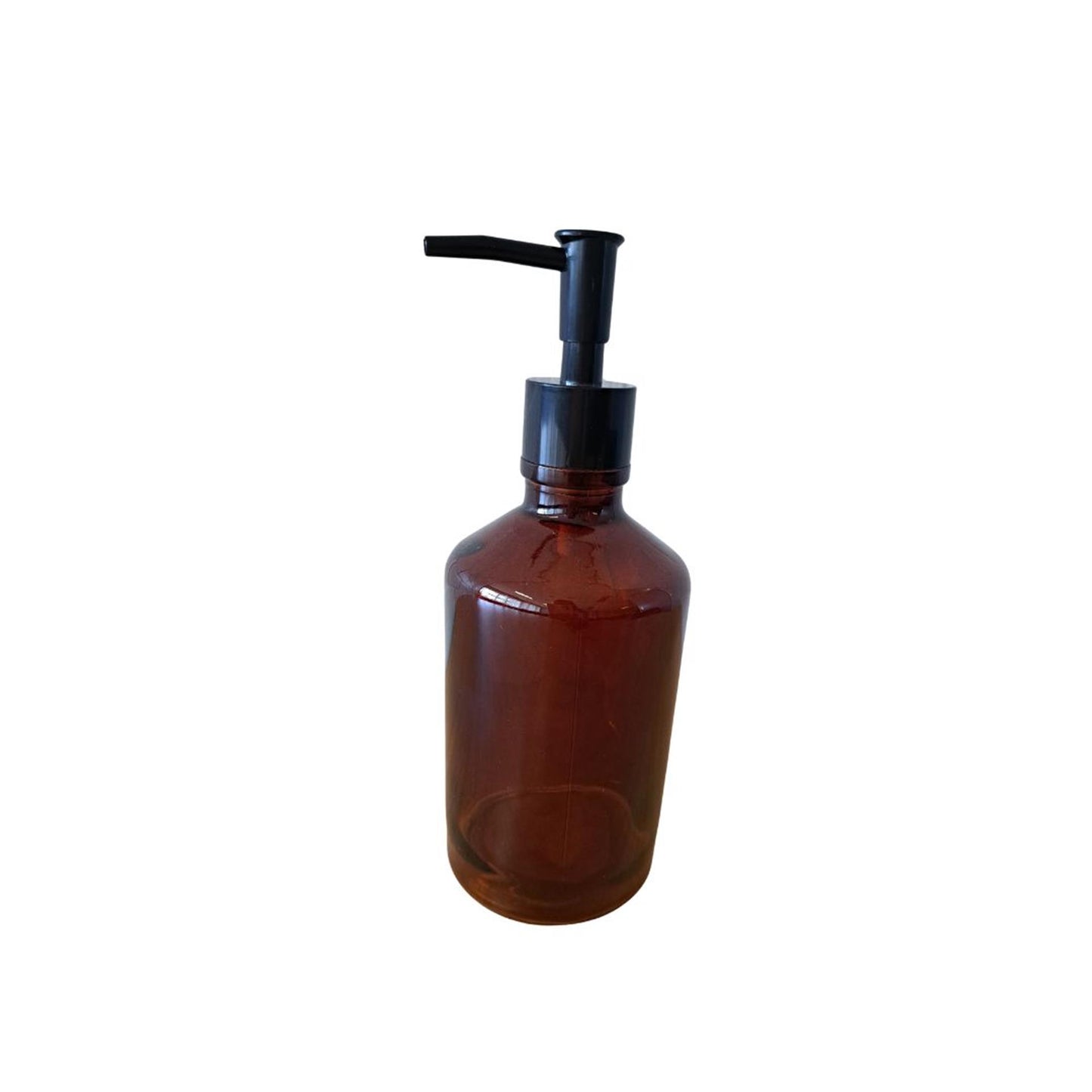 Distributeur de savon en verre marron
