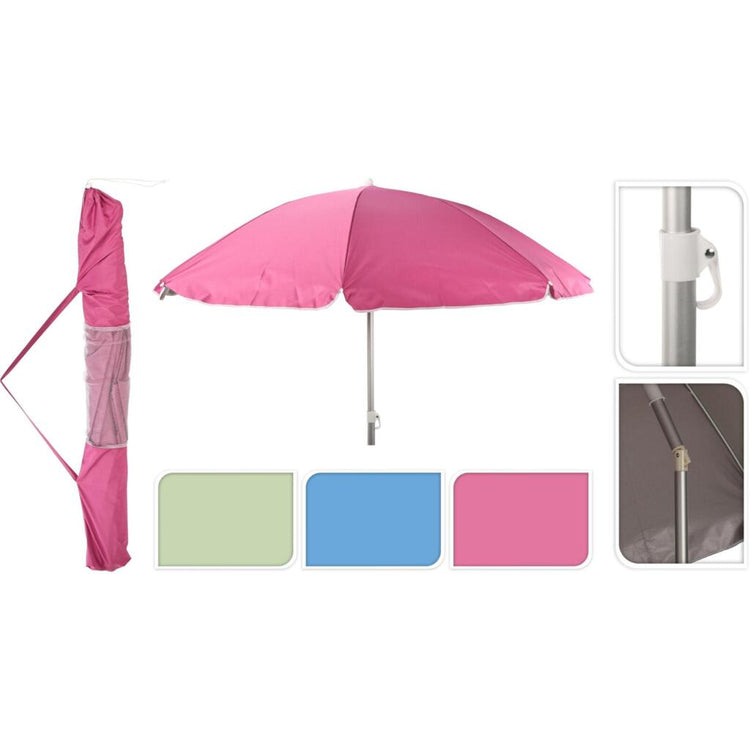 Plage parasol 200 cm 3 couleurs d'assortiment