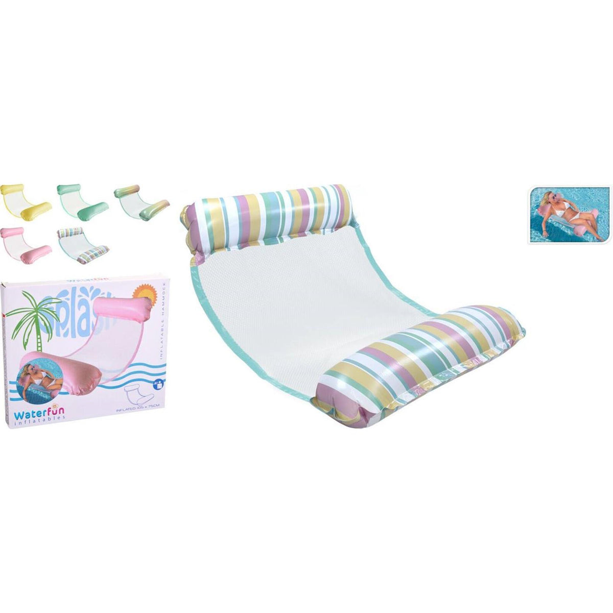 Tapis flottant gonflable ou hamac d'eau