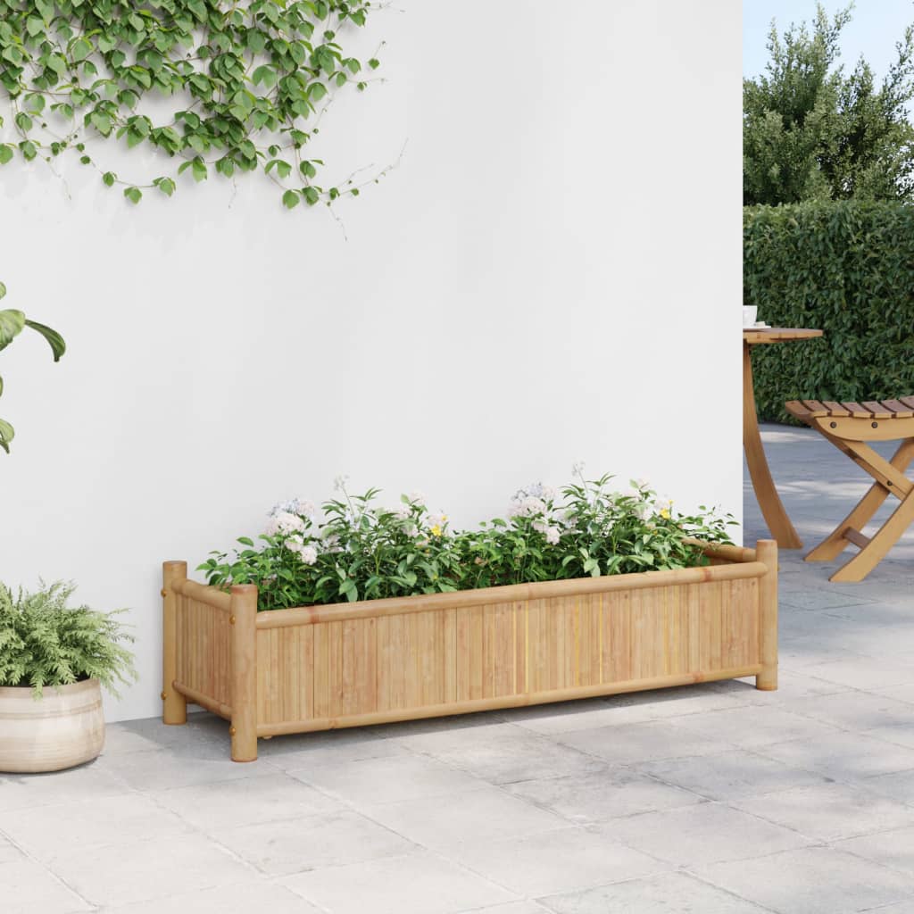 Vidaxl Planning Box 100x30x25 cm bambou