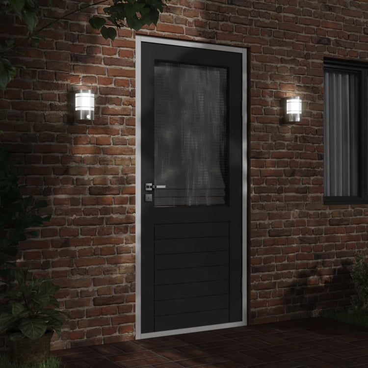 Vidaxl Lampes murales extérieures 2 ST avec capteurs en acier inoxydable couleur