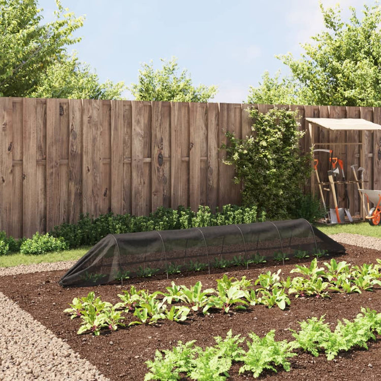 Vidaxl Grow Tunnel 300x50x48,5 cm en acier et en polyéthylène noir