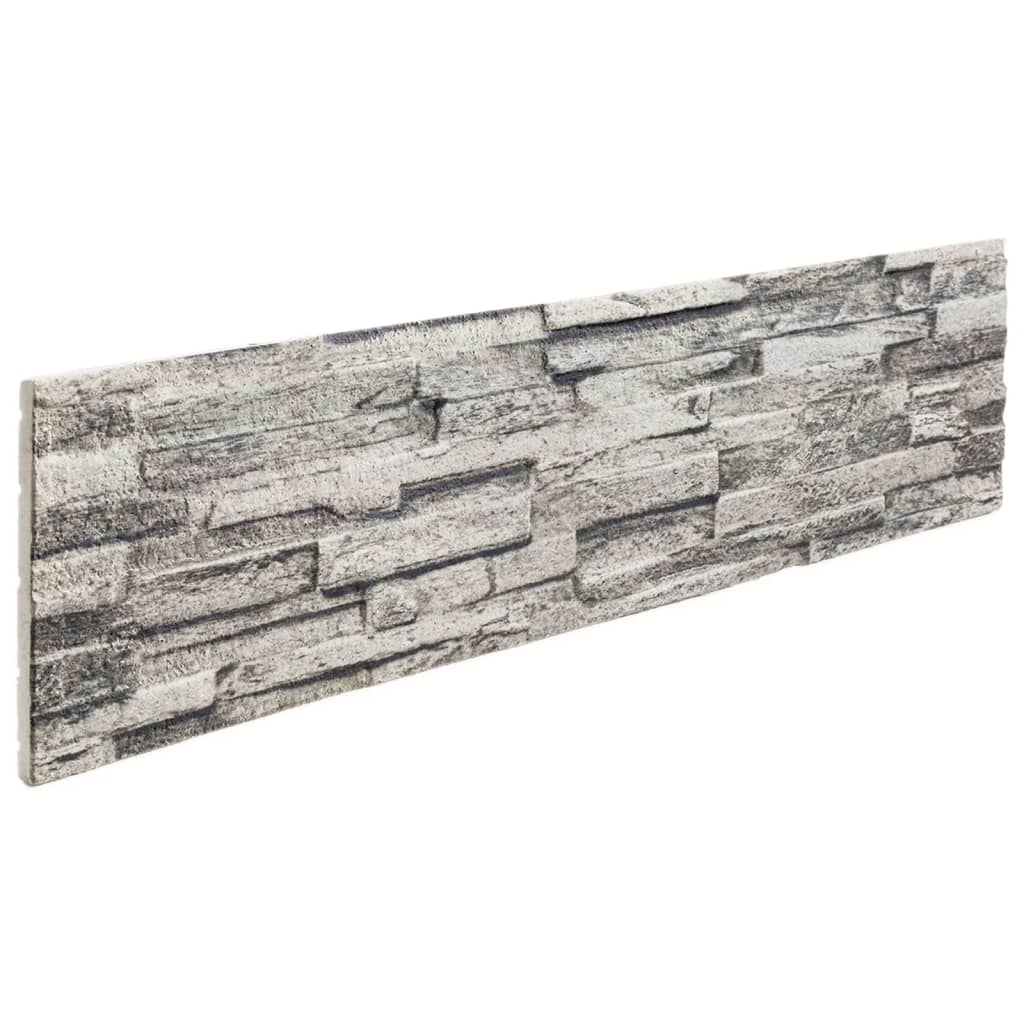 Panneaux muraux Vidaxl 14 ST 3D 100x25 cm EPS Gris clair