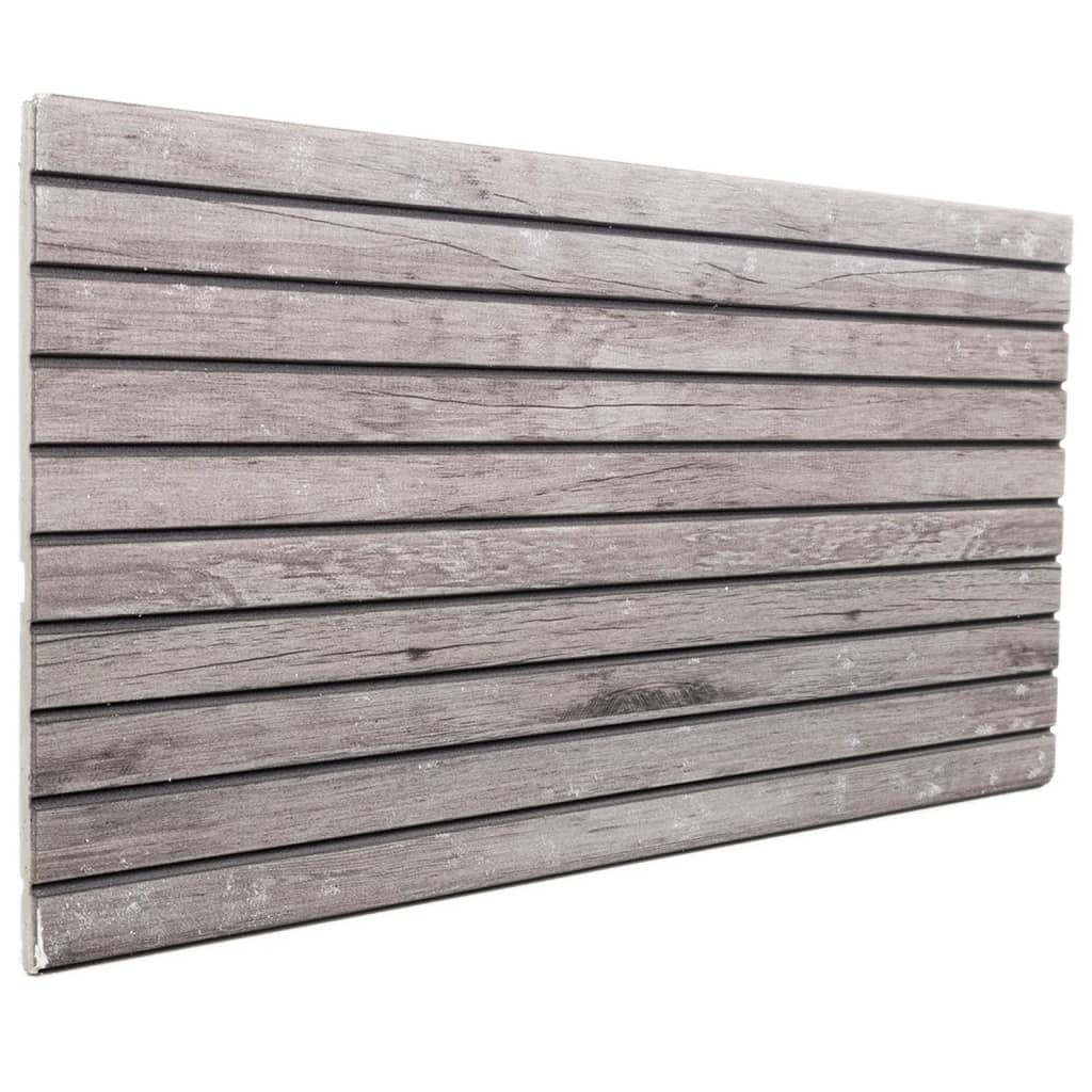 Panneaux muraux Vidaxl 5 ST 3D 100x50 cm EPS Gray