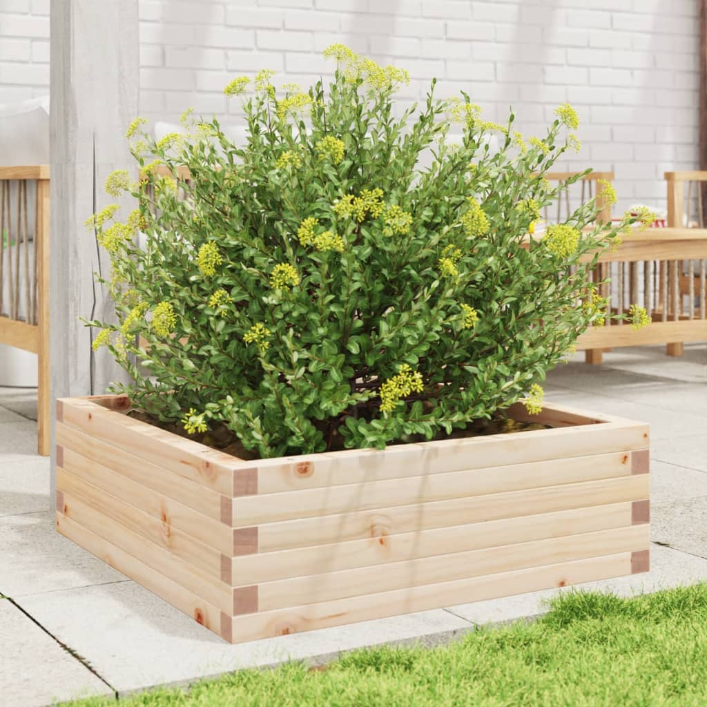Boîte de planification Vidaxl 70x70x23 cm Pine solide