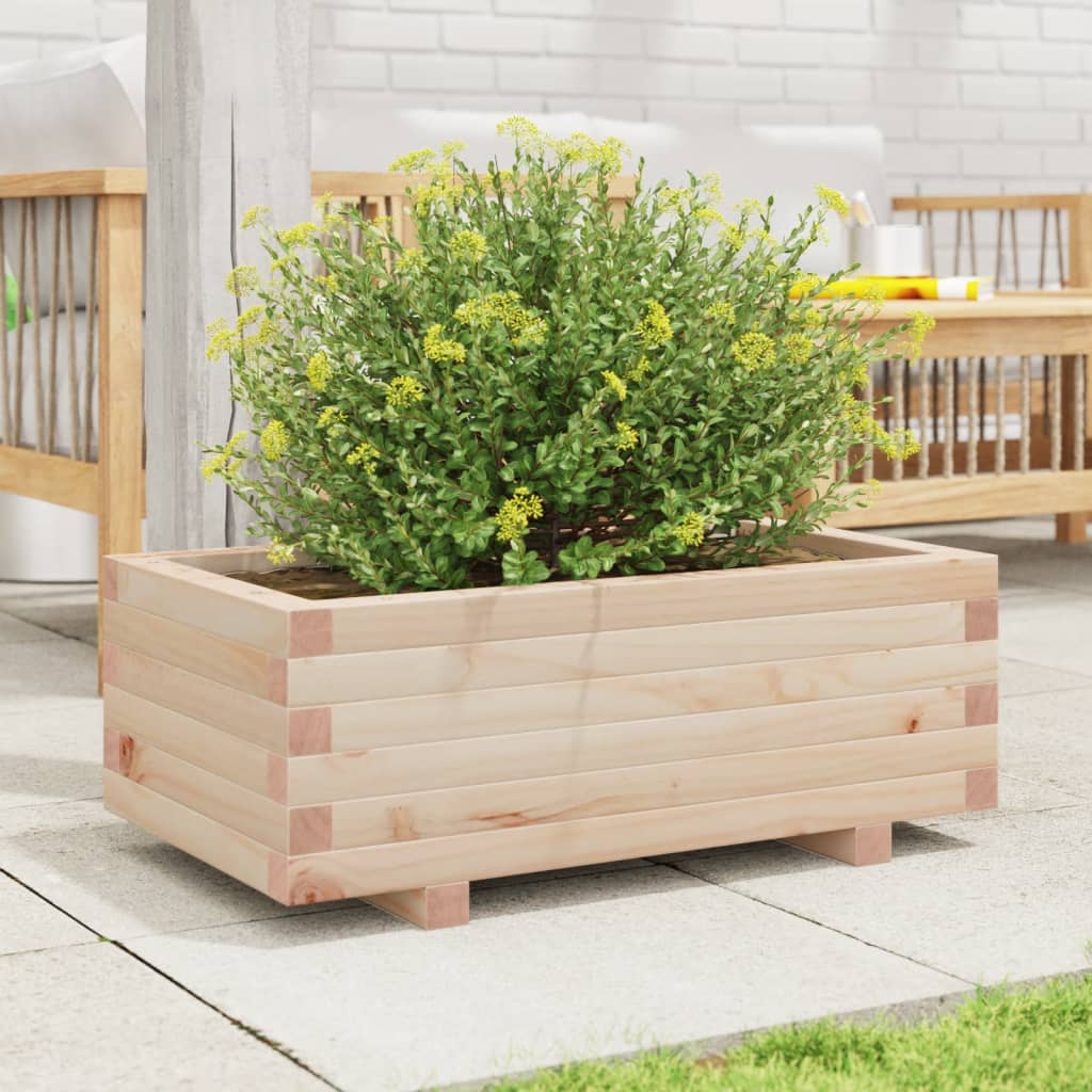 Boîte de planification Vidaxl 70x40x26.5 cm Pine solide