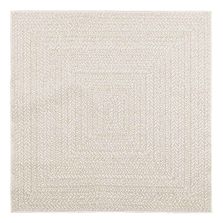 Vidaxl tapis zizur salle à l'intérieur et à l'extérieur de 120x120 cm de jute