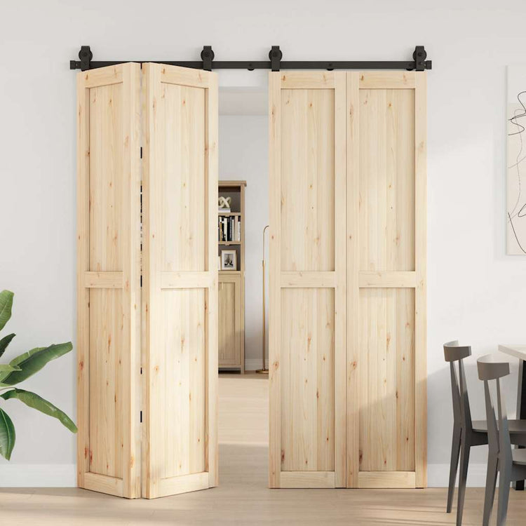 Boîte Vidaxl avec pièces pour porte coulissante 183 cm en acier noir