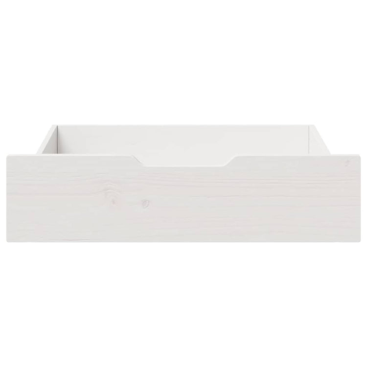 VIDAXL LES PLIDES 2 PCS 65X55X16 CM PINE SOLID BLANC WHITE